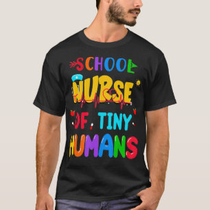 Schulschwester winziger Menschen kursieren lustig T-Shirt