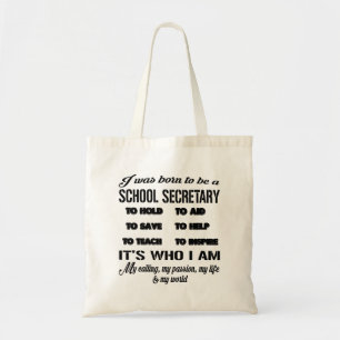 Schulsekretär Bag Funny Gifts für Frauen-Männer Tragetasche