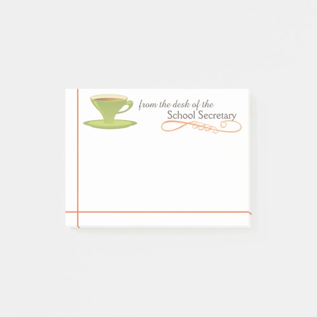Schulsekretär Sticky Notes Post-it Klebezettel (Vorderseite)