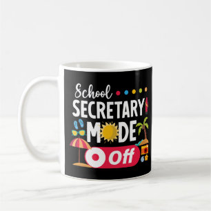 Schulsekretärin im Sommer Letzten Schultag Kaffeetasse