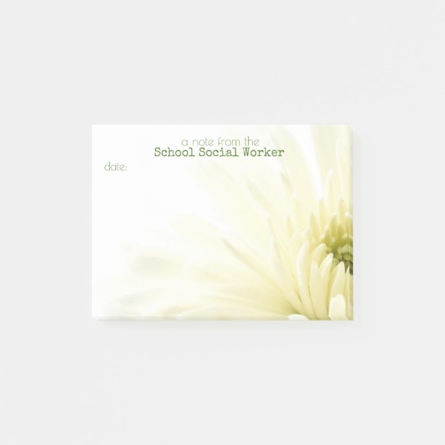 Schulsozialarbeiter-Post-it-Zettel Post-it Klebezettel (Vorderseite)