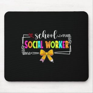 Schulsozialarbeiter Sommer Frauen Lustig Letzter T Mousepad