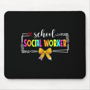 Schulsozialarbeiter Sommer Frauen Lustig Letzter T Mousepad