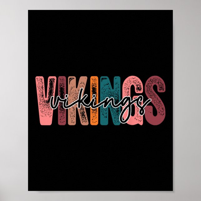 Schulsport Fan Team Spirit Poster (Vorne)