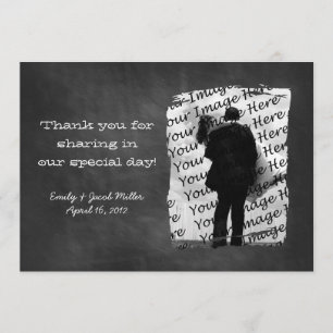 Schultafel-Foto-Dankeskarten Dankeskarte