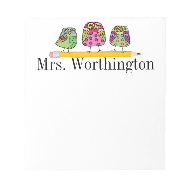 Schultafel Notizblock (Vorderseite)