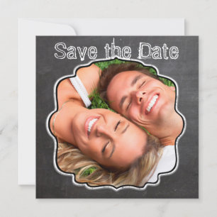 Schultafel Vintage Modern Hochzeitstermin bekanntg Save The Date