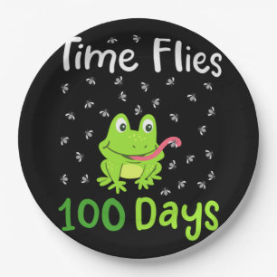 Schultag 100 Tage 34 Pappteller
