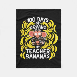 Schultag 100 Tage, an denen mein Lehrer Banan gefa Fleecedecke
