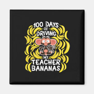 Schultag 100 Tage, an denen mein Lehrer Banan gefa Magnet