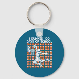 Schultag 100 Tage Ich Basketball Dunked 100. 100 Schlüsselanhänger