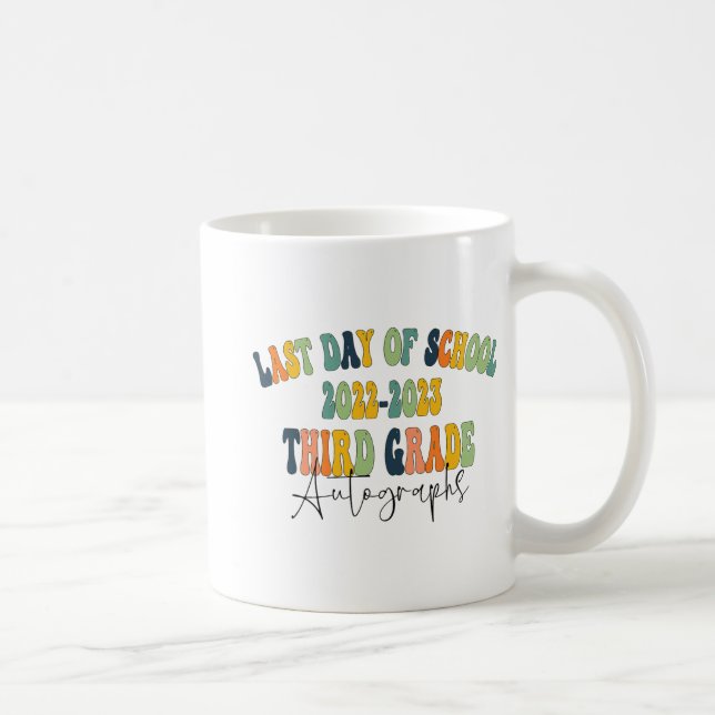 Schultag 3. Grade Autographs 2023 Kaffeetasse (Rechts)