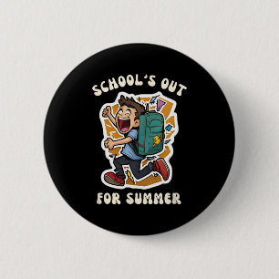 Schultag - Die Funny School ist für den Sommerspas Button
