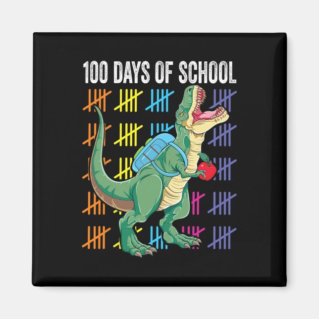 Schultag für Kleinkinder T-rex Magnet (Vorne)