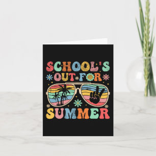 Schultag Groovy Schule ist für den Sommer aus Lehr Karte