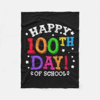 Schultag Kinder 100 Tage 7 Fleecedecke