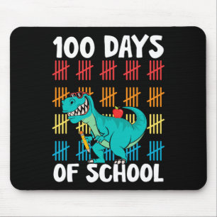 Schultag Lehrer Kinder Jungen Dino Happy 100 Da Mousepad