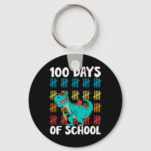 Schultag Lehrer Kinder Jungen Dino Happy 100 Da Schlüsselanhänger