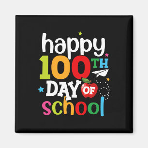 Schultag Lehrer Kinder Mädchen Jungen glücklich 10 Magnet