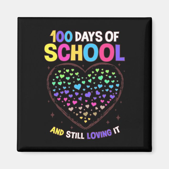 Schultage 100. Schullehrertag Magnet (Vorne)