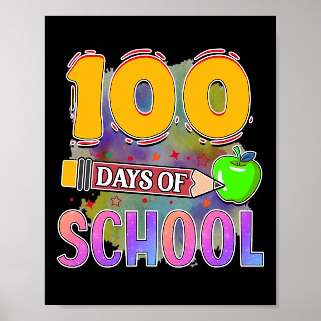 Schultage 100 Tage Poster (Vorne)