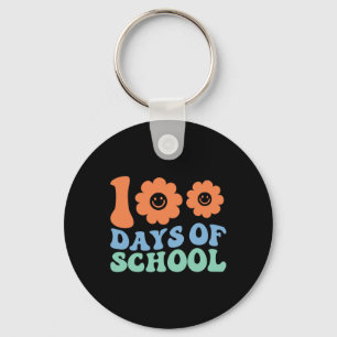 Schultage 70er Retro Groovy Lehrer Student Schlüsselanhänger