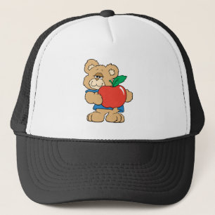 Schultage Apfel-Teddybär Truckerkappe