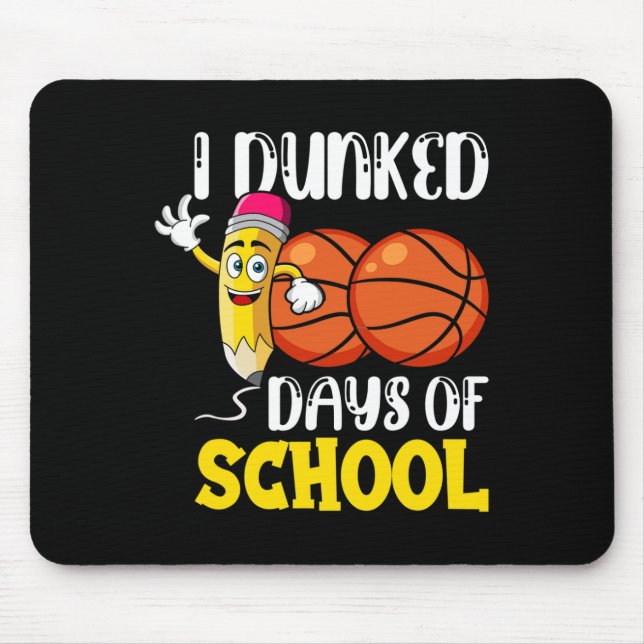 Schultage Basketball Lehrer Student Mousepad (Vorne)
