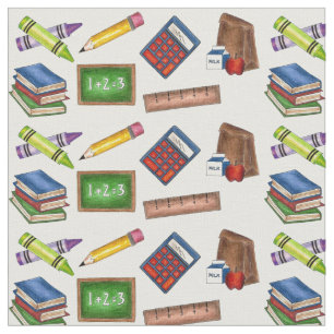 Schultage Crayon Calculator Ruler Pencil Lehrer Stoff
