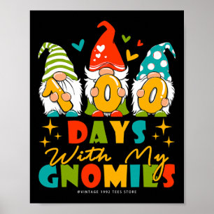 Schultage Kinder 100 Tage mit meinem Gnom Poster