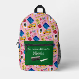 Schultage Muster Bedruckter Rucksack