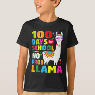 Schultage Nr. Probllama Llama 100h Tag T-Shirt