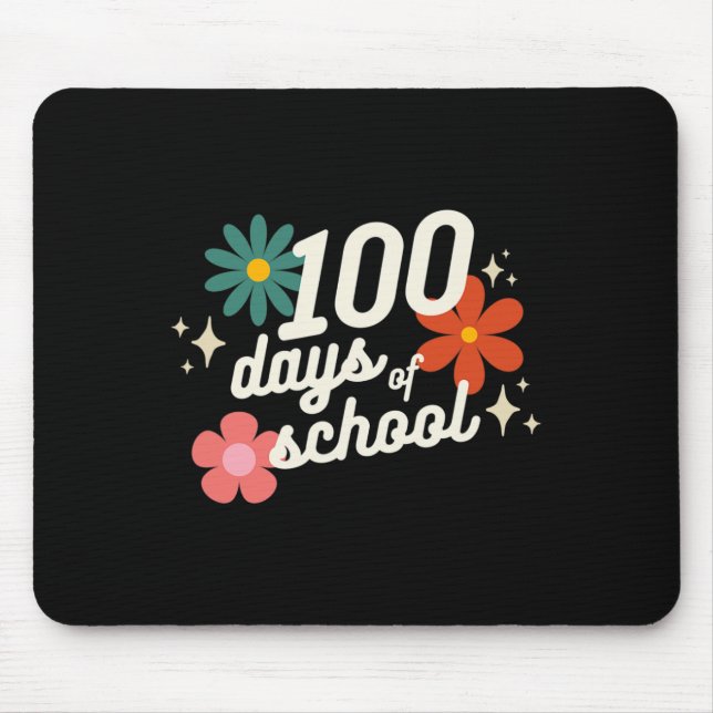 Schultage Retro Lehrer Kindergarten Mousepad (Vorne)