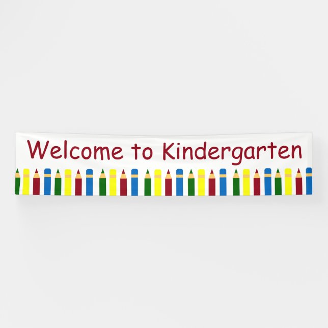 Schultagesbleistifte personalisiert banner (Horizontal)