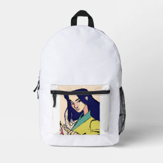 Schultasche. Bedruckter Rucksack