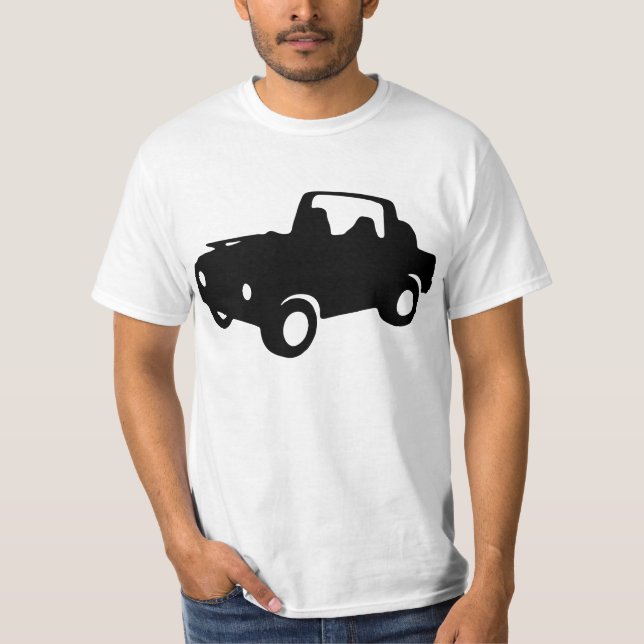 Schulterfreies Suzuki SJ T-Shirt (Vorderseite)