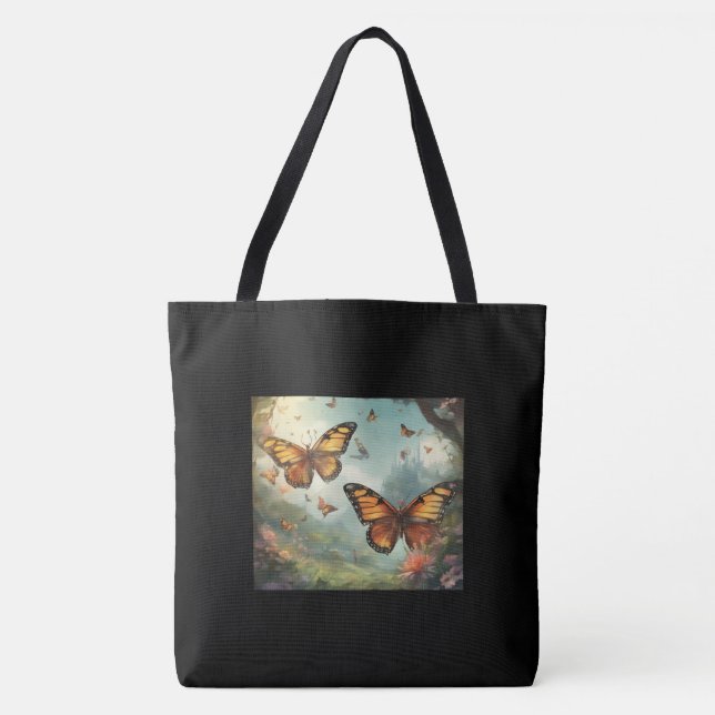 Schultertasche Groß, schwarz (Vorderseite)