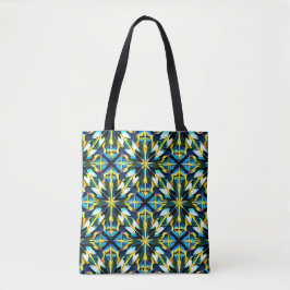 Schultertasche mit geometrischem Muster
