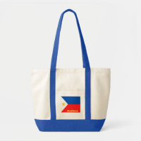 Schultertasche mit philippinischer Flagge bedruckt