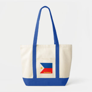 Schultertasche mit philippinischer Flagge bedruckt Tragetasche