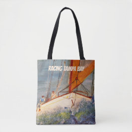 Schultertasche - Segelboot Racing
