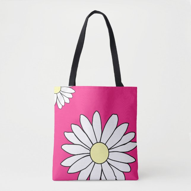 Schultertasche - Sommerdaisy Rosa (Vorderseite)