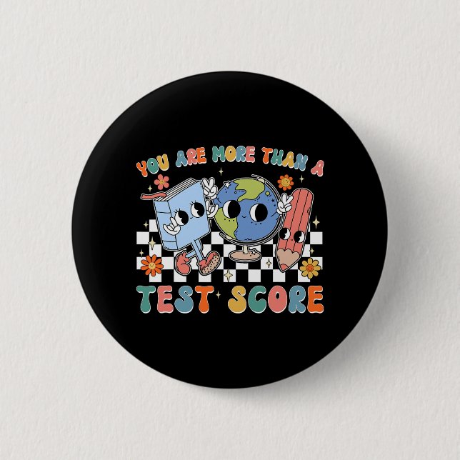 Schultest Sie sind mehr als ein Testergebnis Button (Vorderseite)