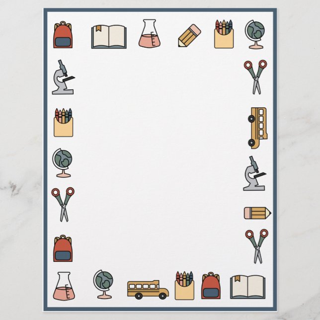 Schulthemenlehrer Busbuchwelt Briefbogen