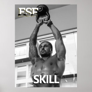 Schulung Fitness Business Logo-Skill-Poster Poster