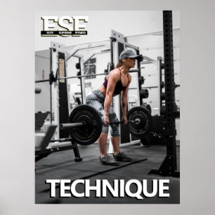 Schulung Fitness Business Logo Technique Poster