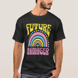 Schulung für Manager von Bright Retro Rainbow Mana T-Shirt