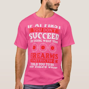 Schulung von Gun Shooting Safety Weapon T-Shirt