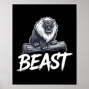 Schulung zur Bodybuilding von Beast Gym Fitness Poster