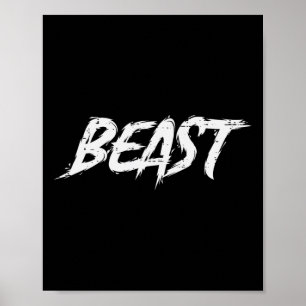 Schulung zur Bodybuilding von Beast Gym Fitness Poster